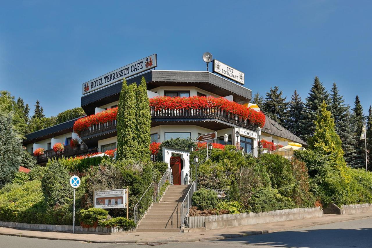 Themen Hotel Terrassen Cafe Bad Münder am Deister Exteriér fotografie